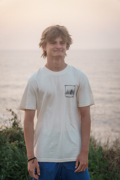 Tričko SURF-TRIP LAJF béžové