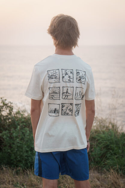 Tričko SURF-TRIP LAJF béžové - Obrázek 2